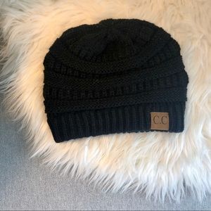 New! Black CC Beanie